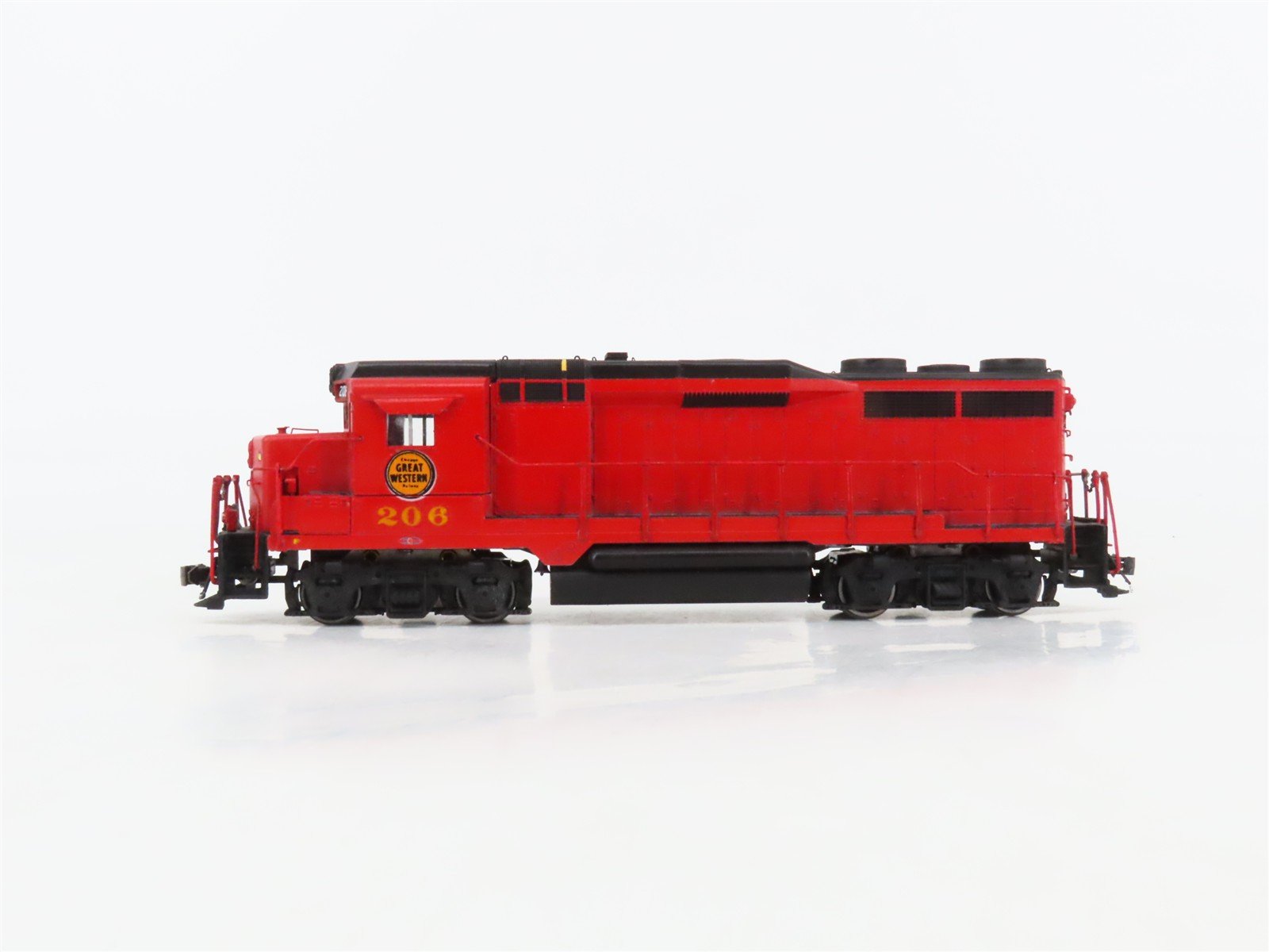 HO Scale Athearn CGW Chicago Great Western EMD GP30 Diesel #206 - Custom