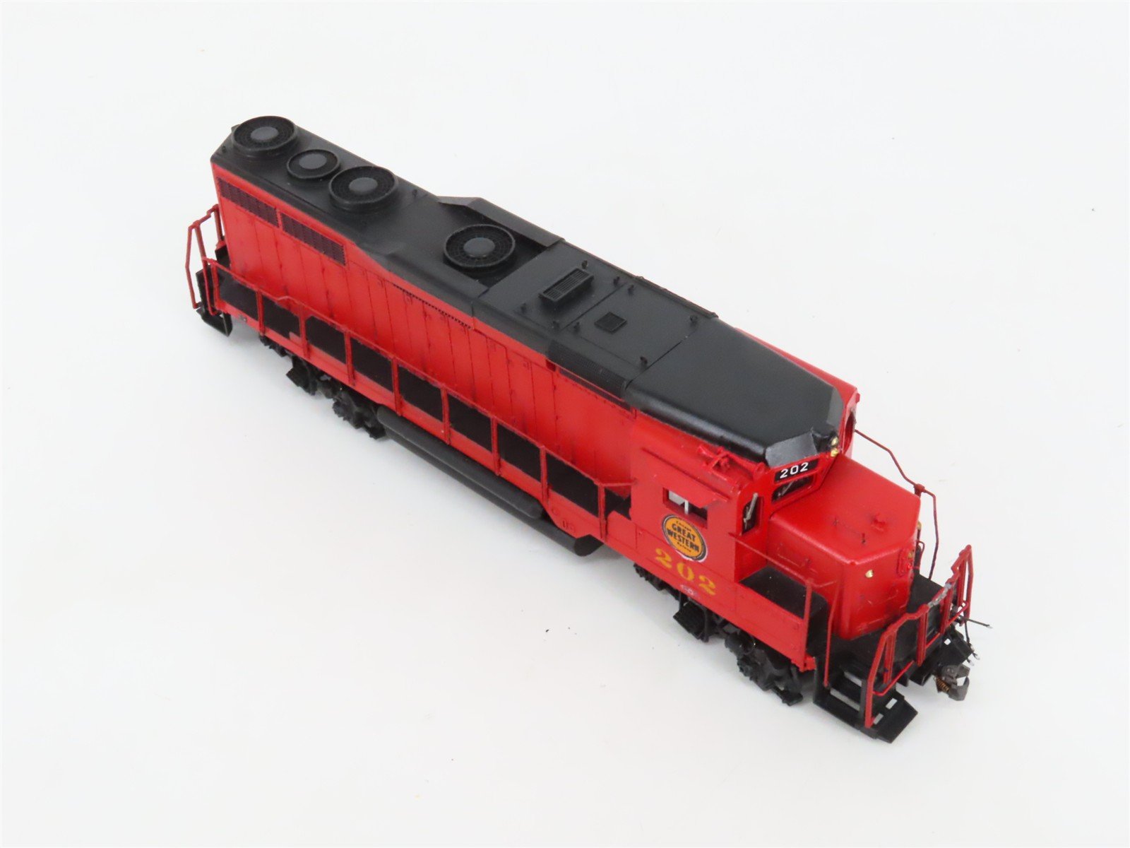 HO Scale Athearn CGW Chicago Great Western GP30 Diesel #206 - Unpowered - Custom