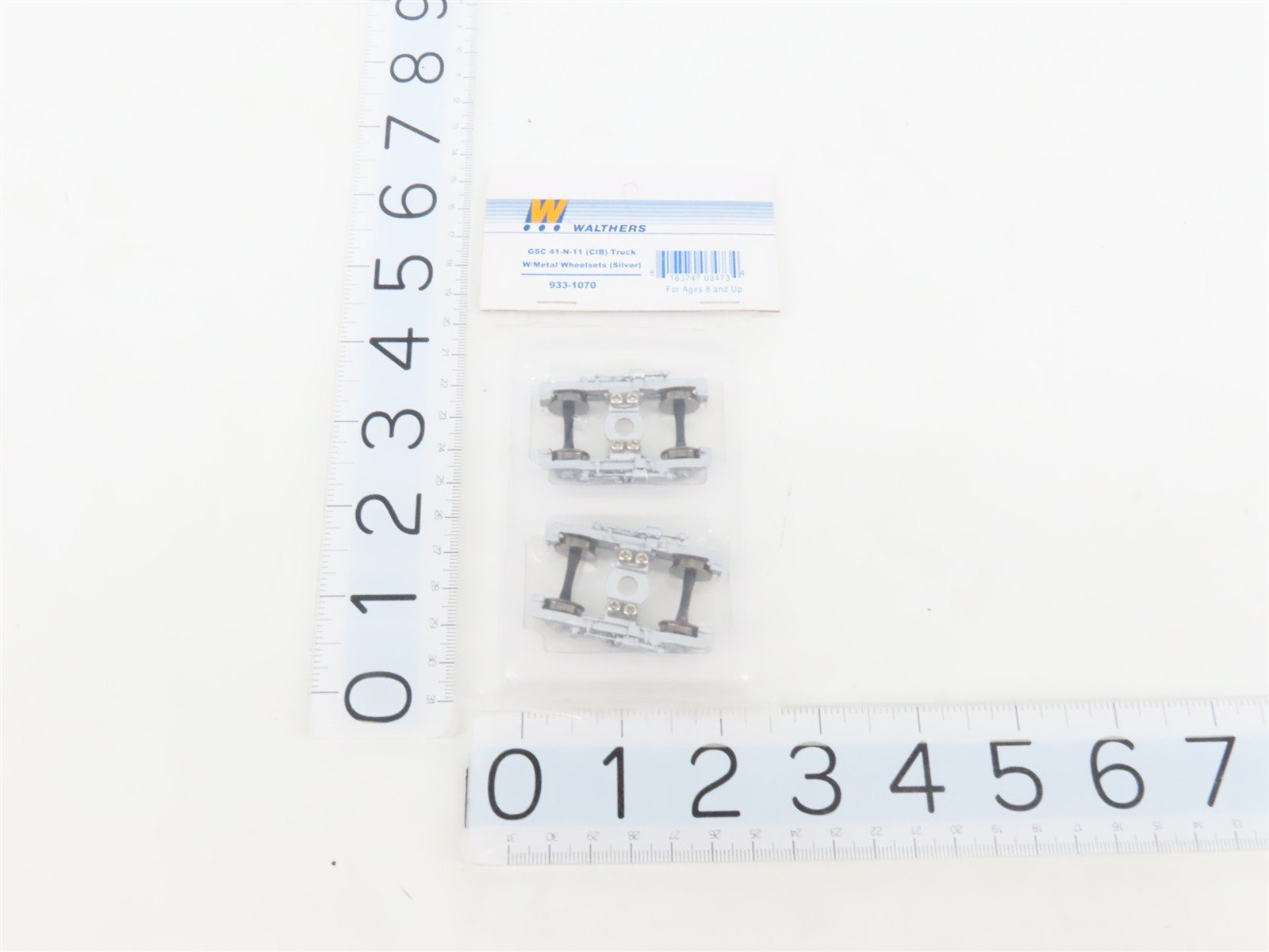 HO Walthers 933-1070 Silver GSC 41-N-11 (CIB) Trucks w/Metal Wheels - 3-Pair