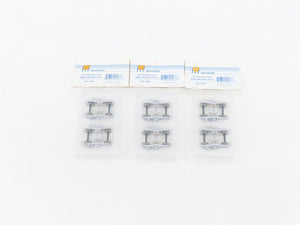 HO Walthers 933-1061 Silver GSC OS Hanger Trucks w/Metal Wheels - 3-Pair