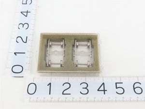 HO Scale Metal 4-Wheel Passenger Trucks w/ Metal Wheels - 4 Pair