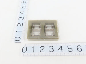 HO Scale Metal 4-Wheel Passenger Trucks w/ Metal Wheels - 4 Pair