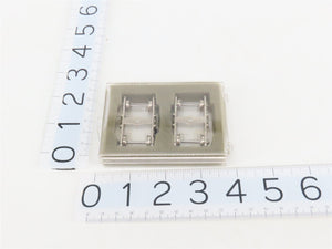 HO Scale Metal 4-Wheel Passenger Trucks w/ Metal Wheels - 4 Pair