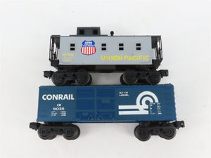 O Gauge 3-Rail Lionel DT&I/CR/WAB/UP Gondola, Hopper, Boxcar & Caboose