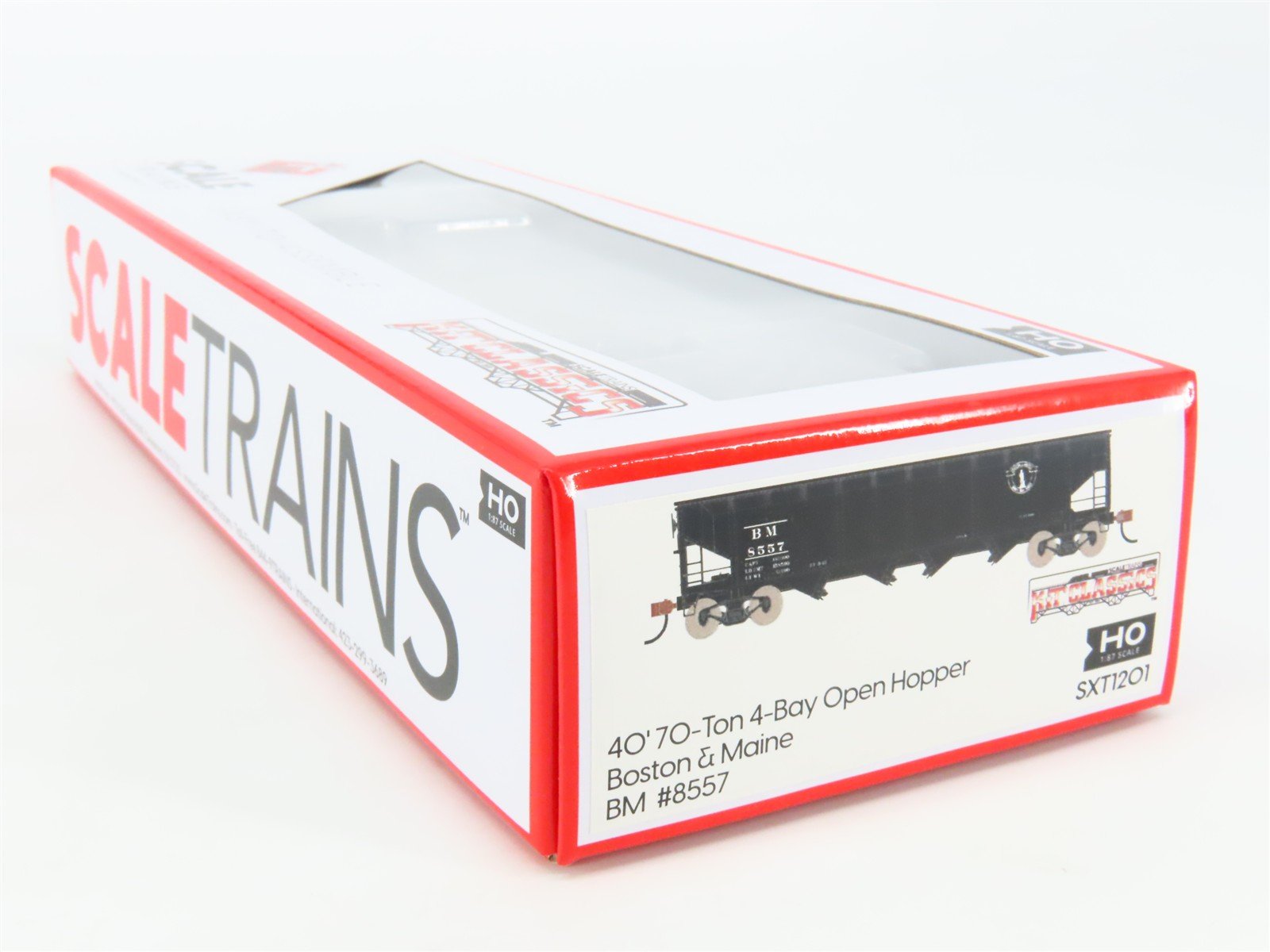 HO Scaletrains Kit Classics SXT1201 BM Boston & Maine 4-Bay Open Hopper #8557