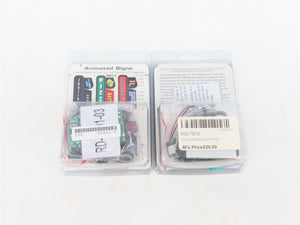 HO Scale Lightworks 7072 & 66811-L SP Southern Pacific & Downtown Neon Sign Kit