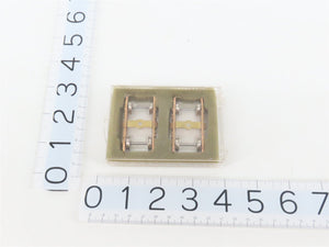 HO Scale BRASS 4-Wheel Passenger Trucks w/ Metal Wheels - 4 Pairs