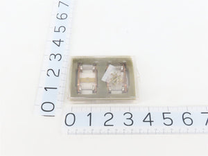 HO Scale BRASS 4-Wheel Passenger Trucks w/ Metal Wheels - 4 Pairs
