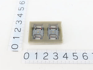 HO Central Valley Black & Gray Metal Passenger Trucks w/ Metal Wheels - 6 Pairs