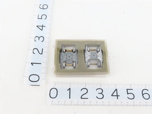 HO Central Valley Black & Gray Metal Passenger Trucks w/ Metal Wheels - 6 Pairs