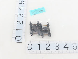 HO Central Valley Black & Gray Metal Passenger Trucks w/ Metal Wheels - 6 Pairs