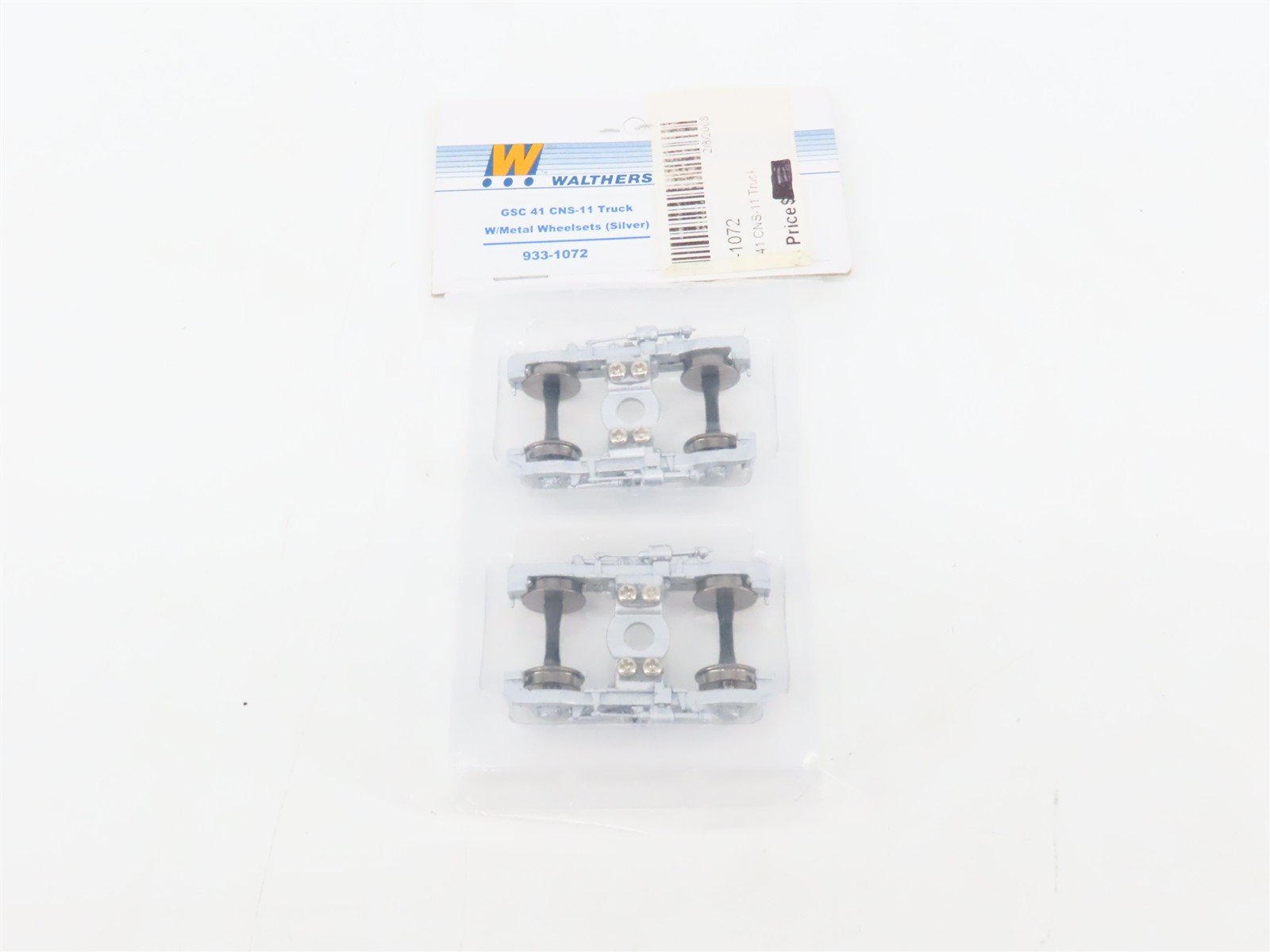 HO Walthers 933-1072 Silver GSC 41 CNS-11 Metal Trucks w/ Metal Wheels - 4 Pairs