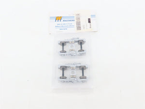 HO Walthers 933-1072 Silver GSC 41 CNS-11 Metal Trucks w/ Metal Wheels - 4 Pairs