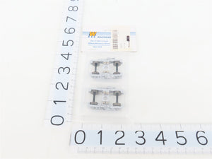 HO Walthers 933-1072 Silver GSC 41 CNS-11 Metal Trucks w/ Metal Wheels - 4 Pairs