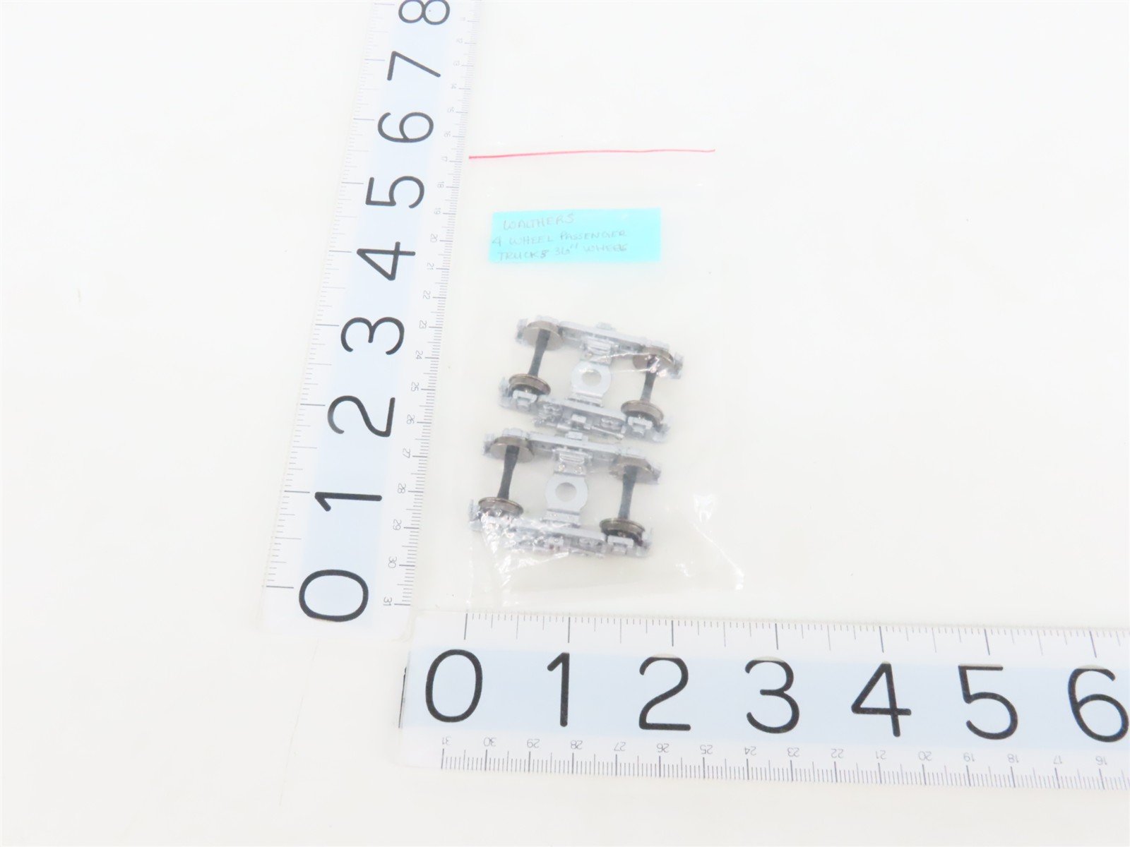 HO Walthers 933-1072 Silver GSC 41 CNS-11 Metal Trucks w/ Metal Wheels - 4 Pairs