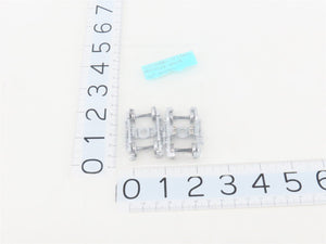 HO Walthers 933-1072 Silver GSC 41 CNS-11 Metal Trucks w/ Metal Wheels - 4 Pairs
