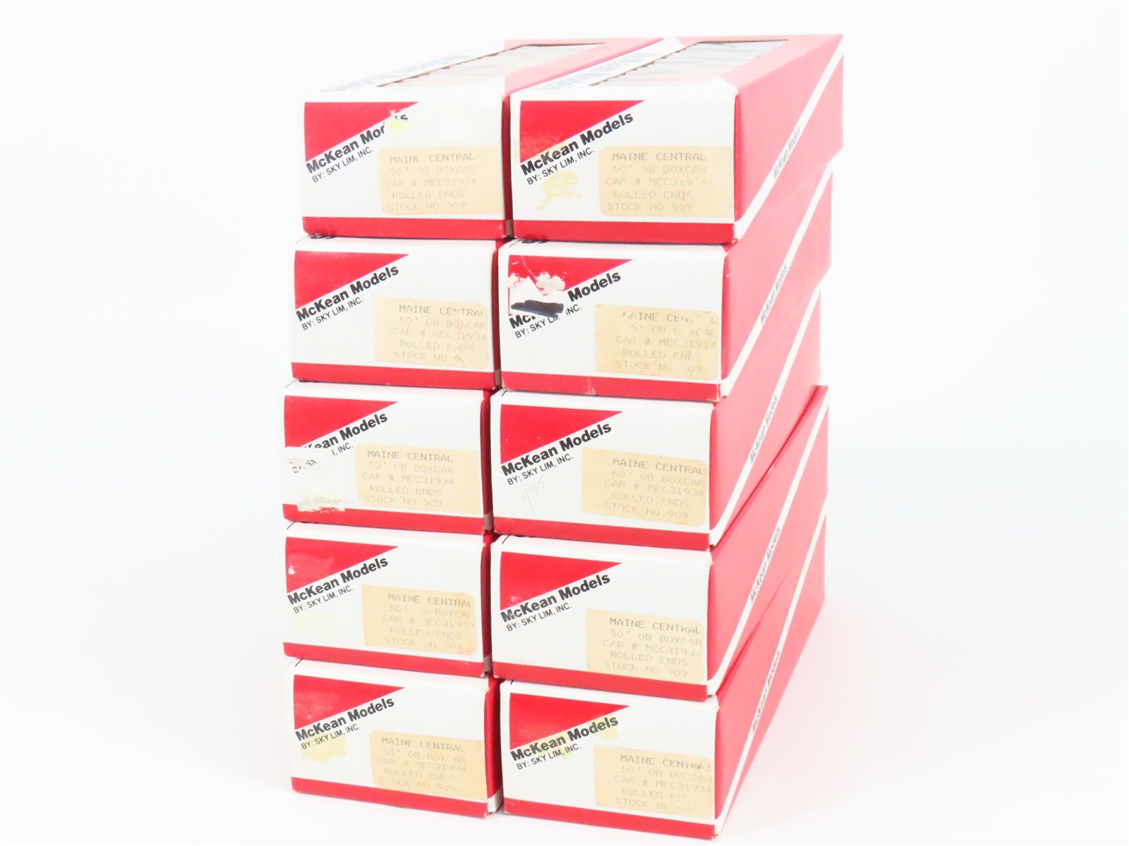 LOT of 10 HO Scale McKean Kit #909 MEC 
