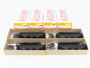 LOT of 4 HO Scale Accurail Kit #7597 Data Only Black AAR 3-Bay Open Hopper