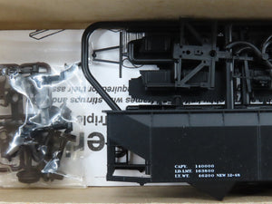 LOT of 4 HO Scale Accurail Kit #7597 Data Only Black AAR 3-Bay Open Hopper