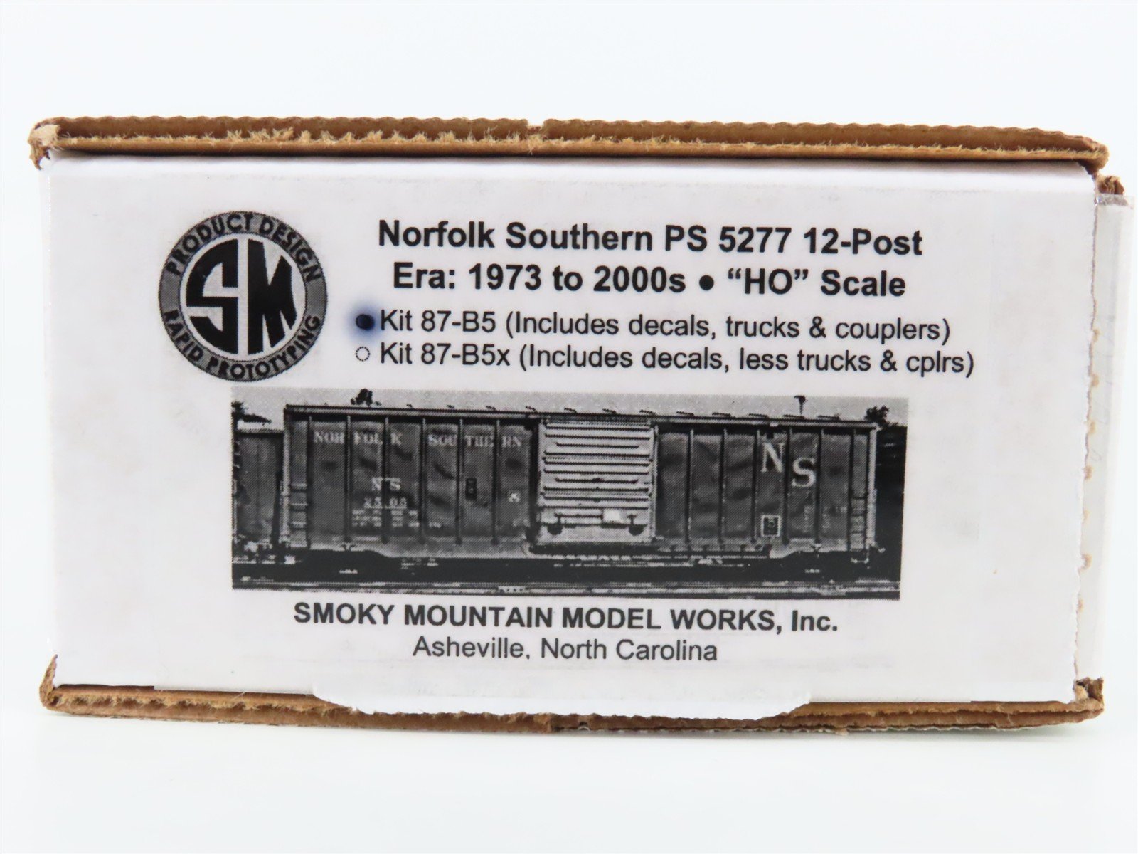 HO Smokey Mountain Model Works Kit #87-B5 NS Undecorated 5277 12-Post Box Car