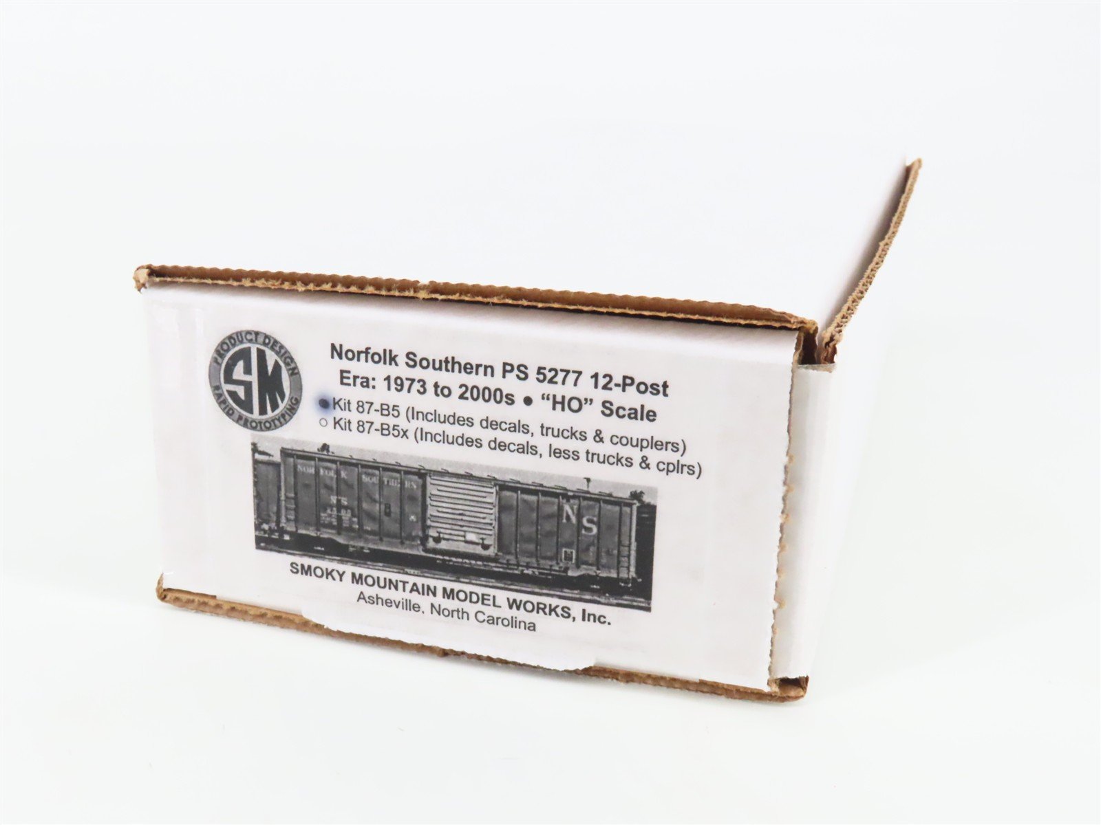 HO Smokey Mountain Model Works Kit #87-B5 NS Undecorated 5277 12-Post Box Car