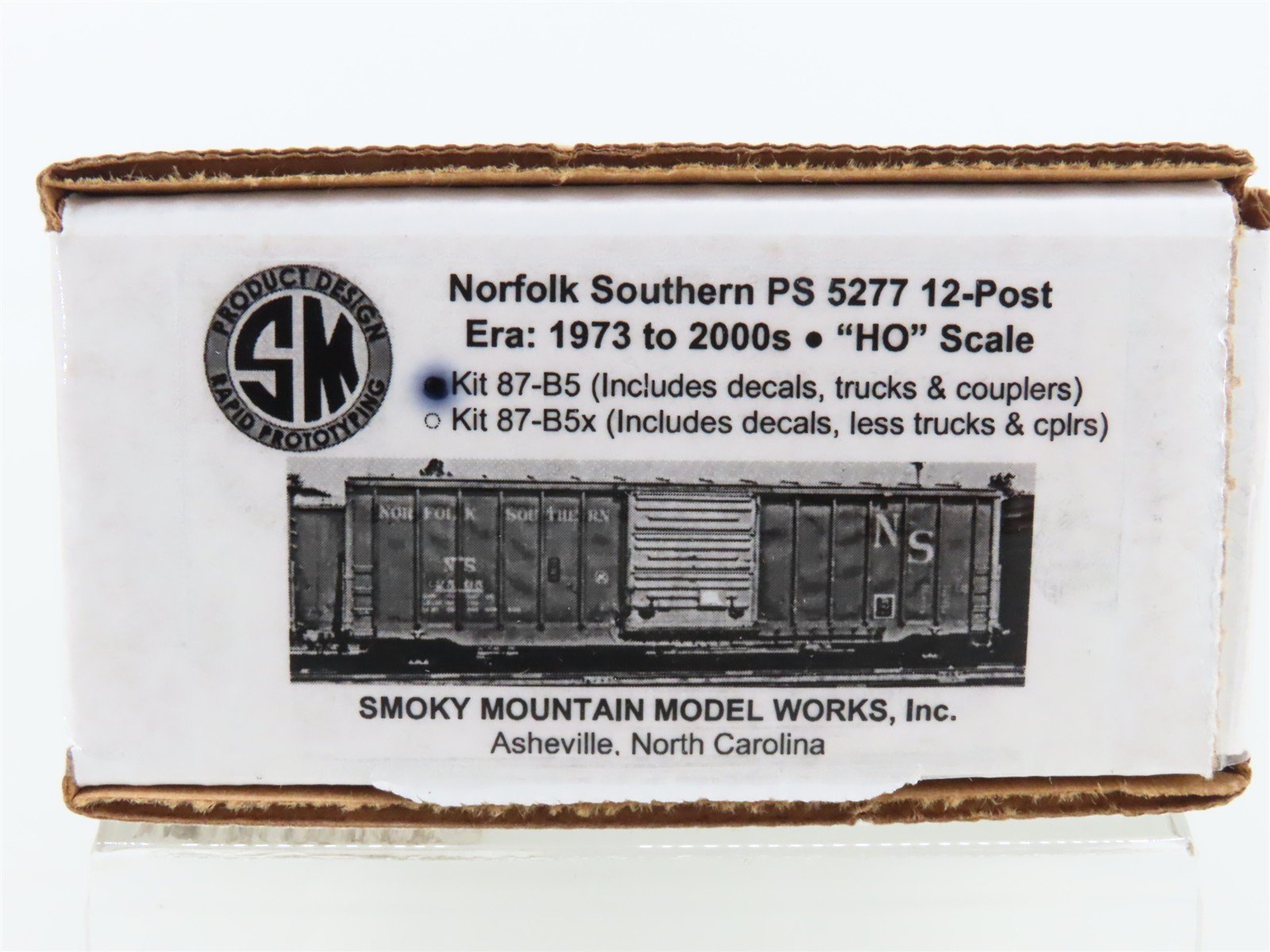 HO Smokey Mountain Model Works Kit #87-B5 NS Undecorated 5277 12-Post Box Car