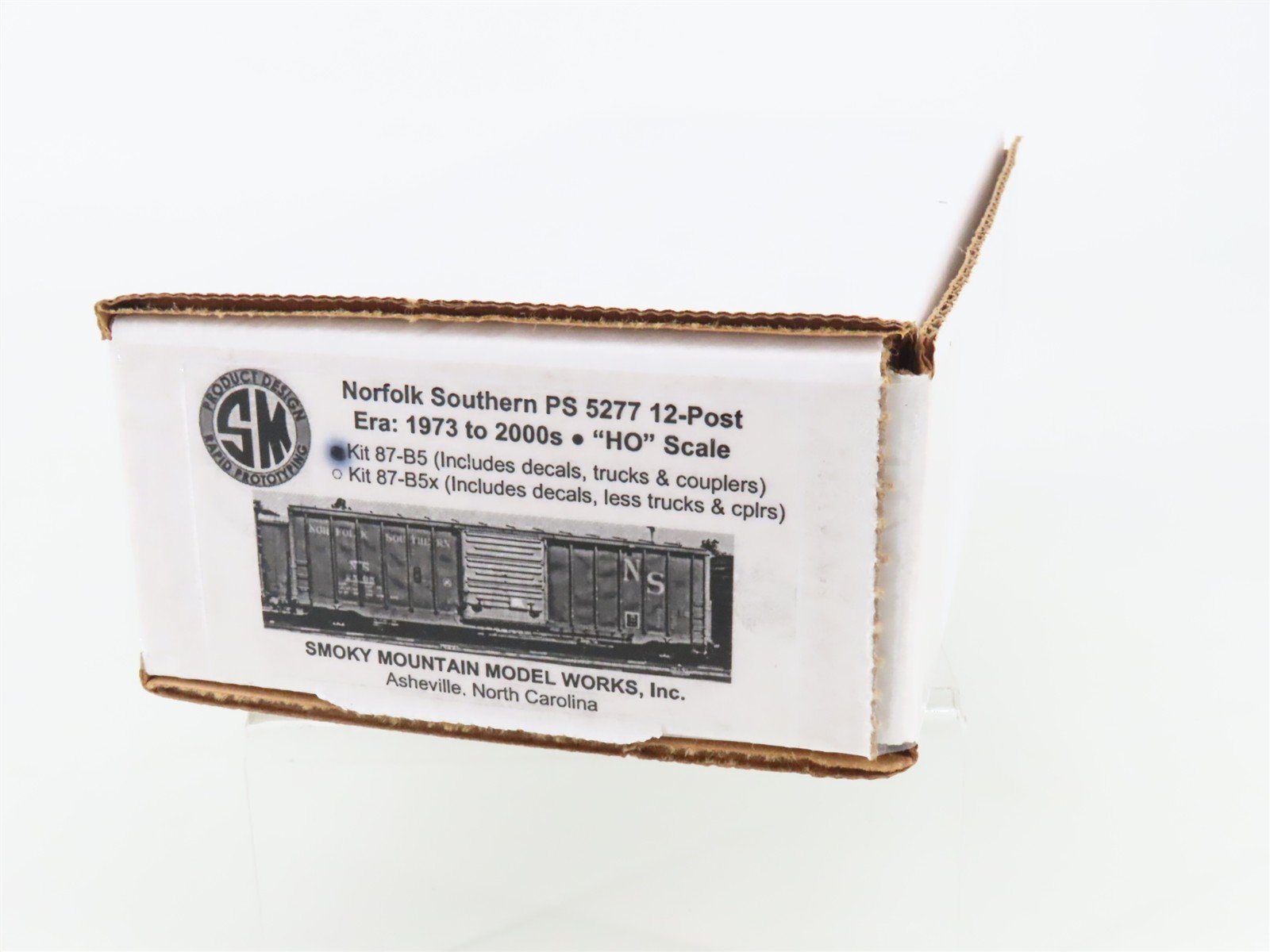 HO Smokey Mountain Model Works Kit #87-B5 NS Undecorated 5277 12-Post Box Car