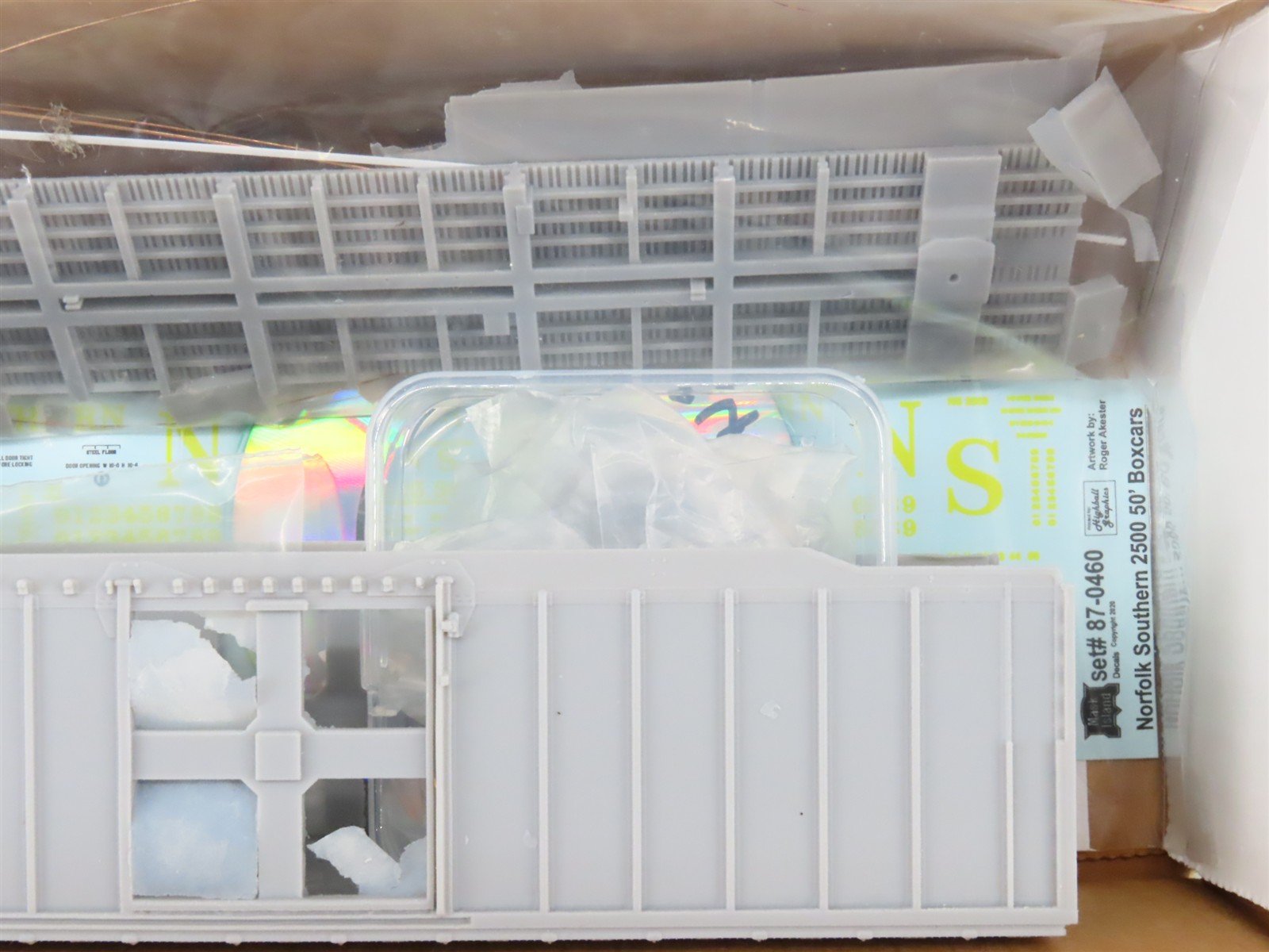 HO Smokey Mountain Model Works Kit #87-B5 NS Undecorated 5277 12-Post Box Car