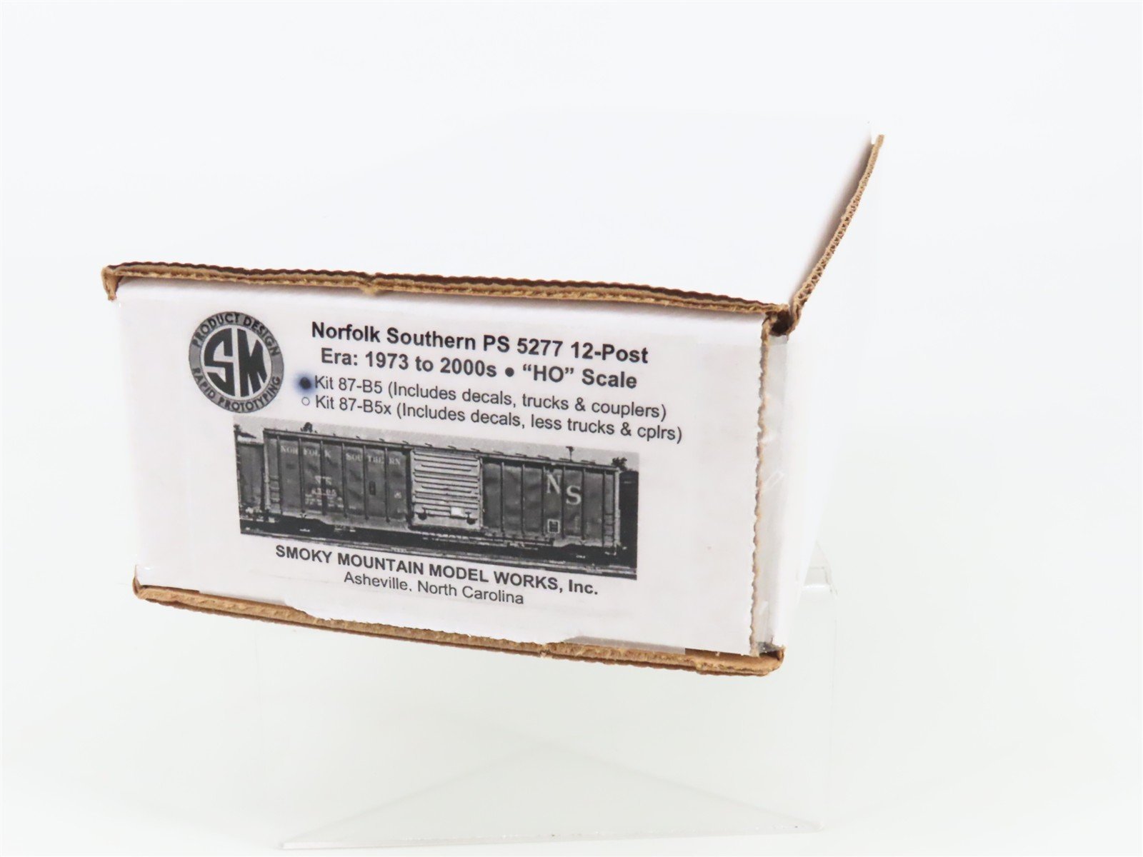 HO Smokey Mountain Model Works Kit #87-B5 NS Undecorated 5277 12-Post Box Car