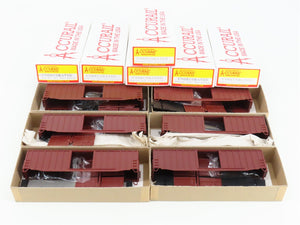 LOT of 6 HO Accurail Kit #5600 Undecorated Brownish Red 50' Ext. Post Box Car
