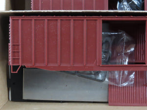 LOT of 6 HO Accurail Kit #5600 Undecorated Brownish Red 50' Ext. Post Box Car