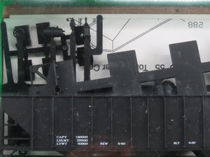 LOT of 4 HO Scale Bowser Kit #10951 Data Only Black 70-Ton 3-Bay Hopper - SEALED