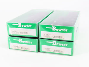 LOT of 4 HO Scale Bowser Kit #10951 Data Only Black 70-Ton 3-Bay Hopper - SEALED