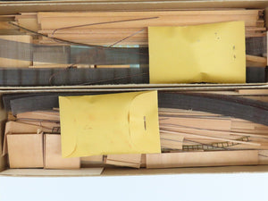 LOT of 10 HO Scale Ambroid Wood Kit #5 Undecorated 70' Pulpwood Flat Car