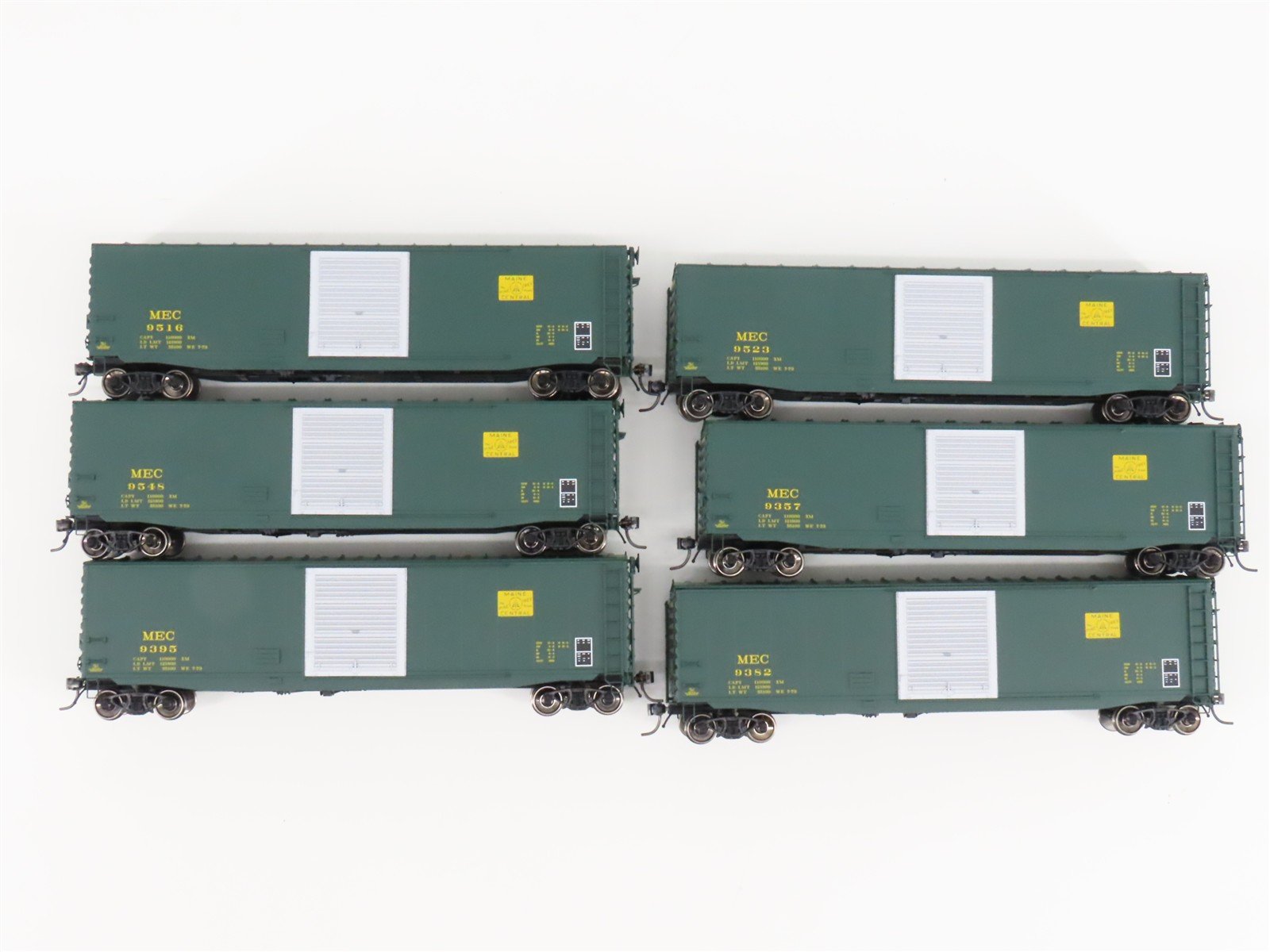 LOT of 6 HO Scale Intermountain MEC Maine Central Pine Tree 50' PS-1 Boxcars