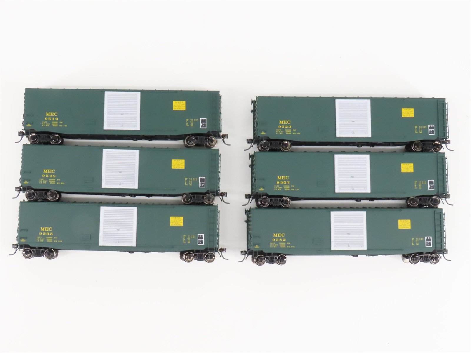 LOT of 6 HO Scale Intermountain MEC Maine Central Pine Tree 50' PS-1 Boxcars