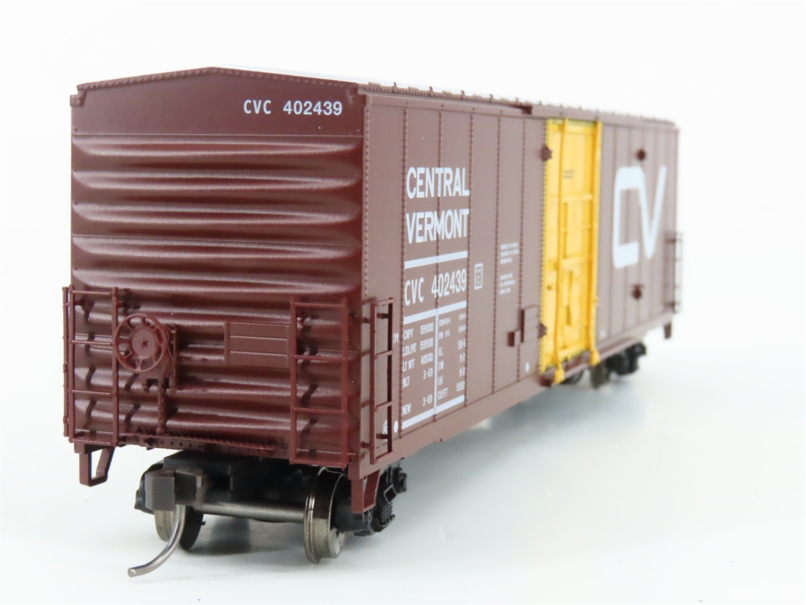 LOT of 2 HO Scale Atlas CV Central Vermont 50' Boxcars