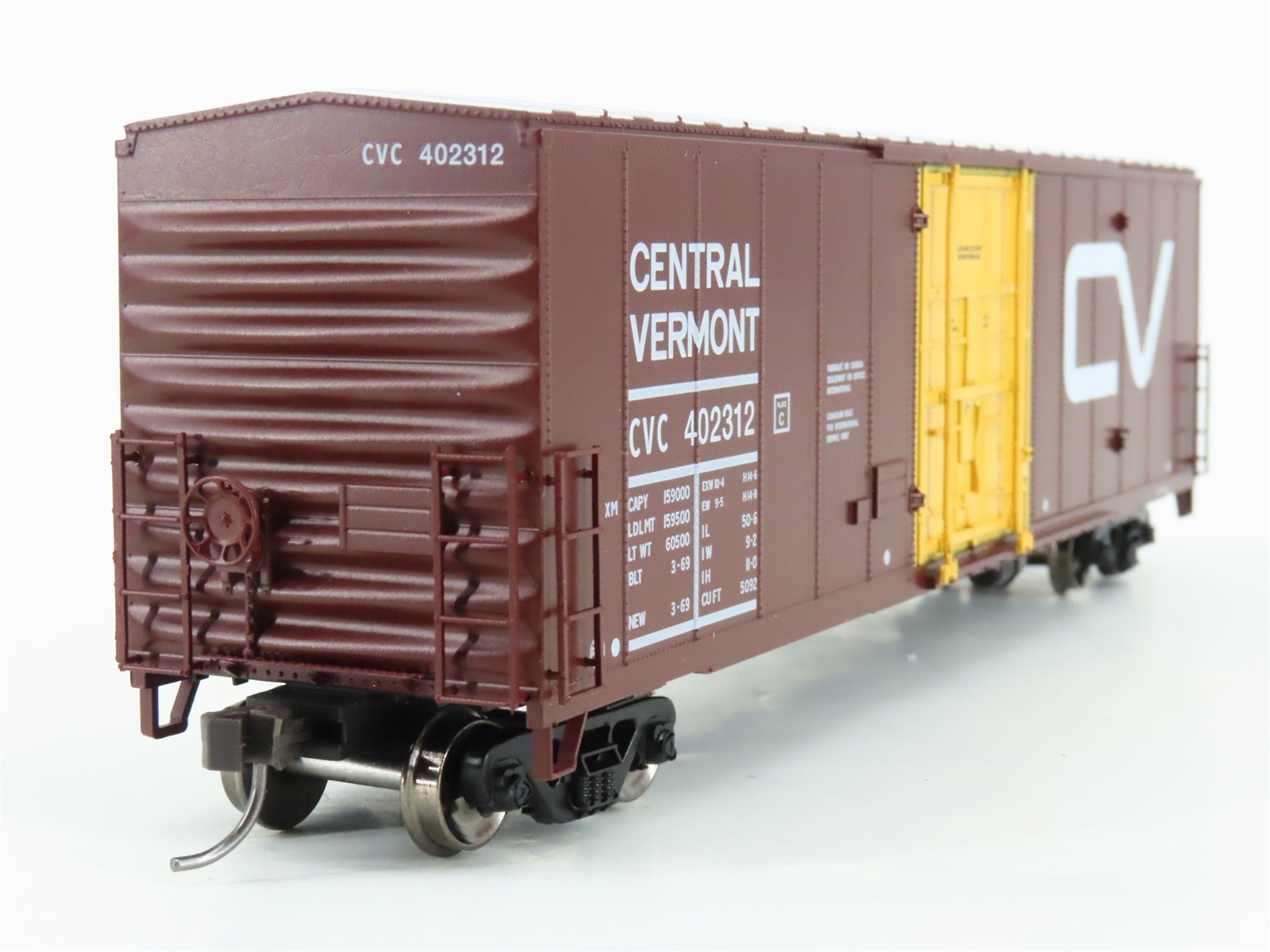 LOT of 2 HO Scale Atlas CV Central Vermont 50' Boxcars
