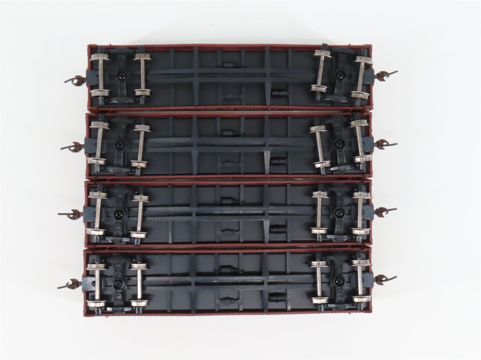 LOT of 4 Athearn ATH81495 MP Missouri Pacific 40' Pulpwood Flatcars