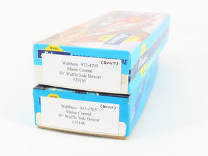 LOT of 2 HO Scale Athearn 932-4705 MEC Maine Central Pine Tree 50' Boxcars