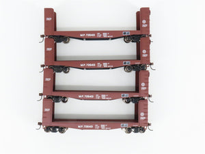 LOT of 4 Athearn ATH81496 MP Missouri Pacific 40' Pulpwood Flatcars