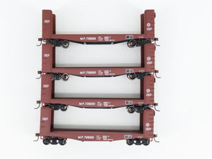 LOT of 4 HO Scale Athearn ATH81494 MP Missouri Pacific 40' Pulpwood Flatcars