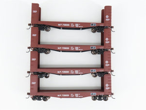 LOT of 4 HO Scale Athearn ATH81494 MP Missouri Pacific 40' Pulpwood Flatcars