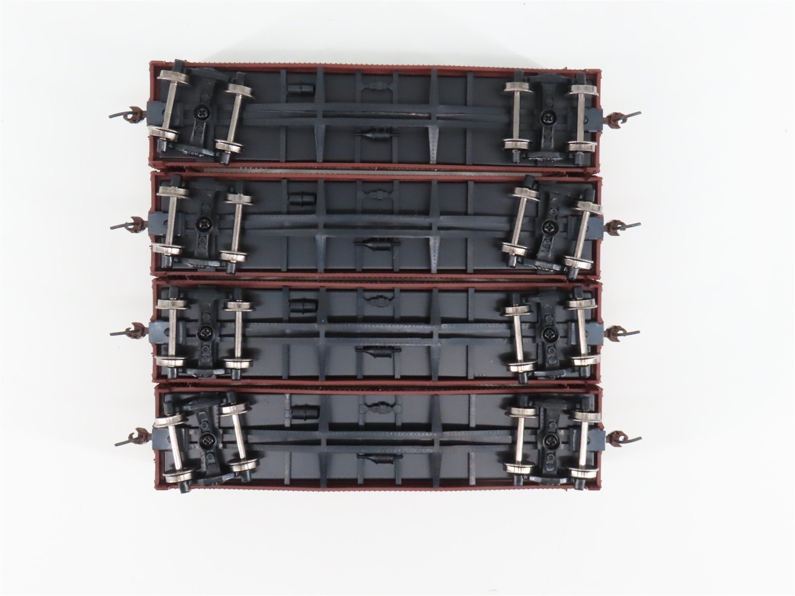 LOT of 4 HO Scale Athearn ATH81494 MP Missouri Pacific 40' Pulpwood Flatcars