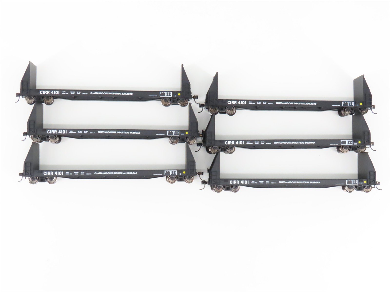 LOT Of 6 HO Walthers Proto 920-104503 CIRR Chattahoochee 50' Pulpwood Flatcars