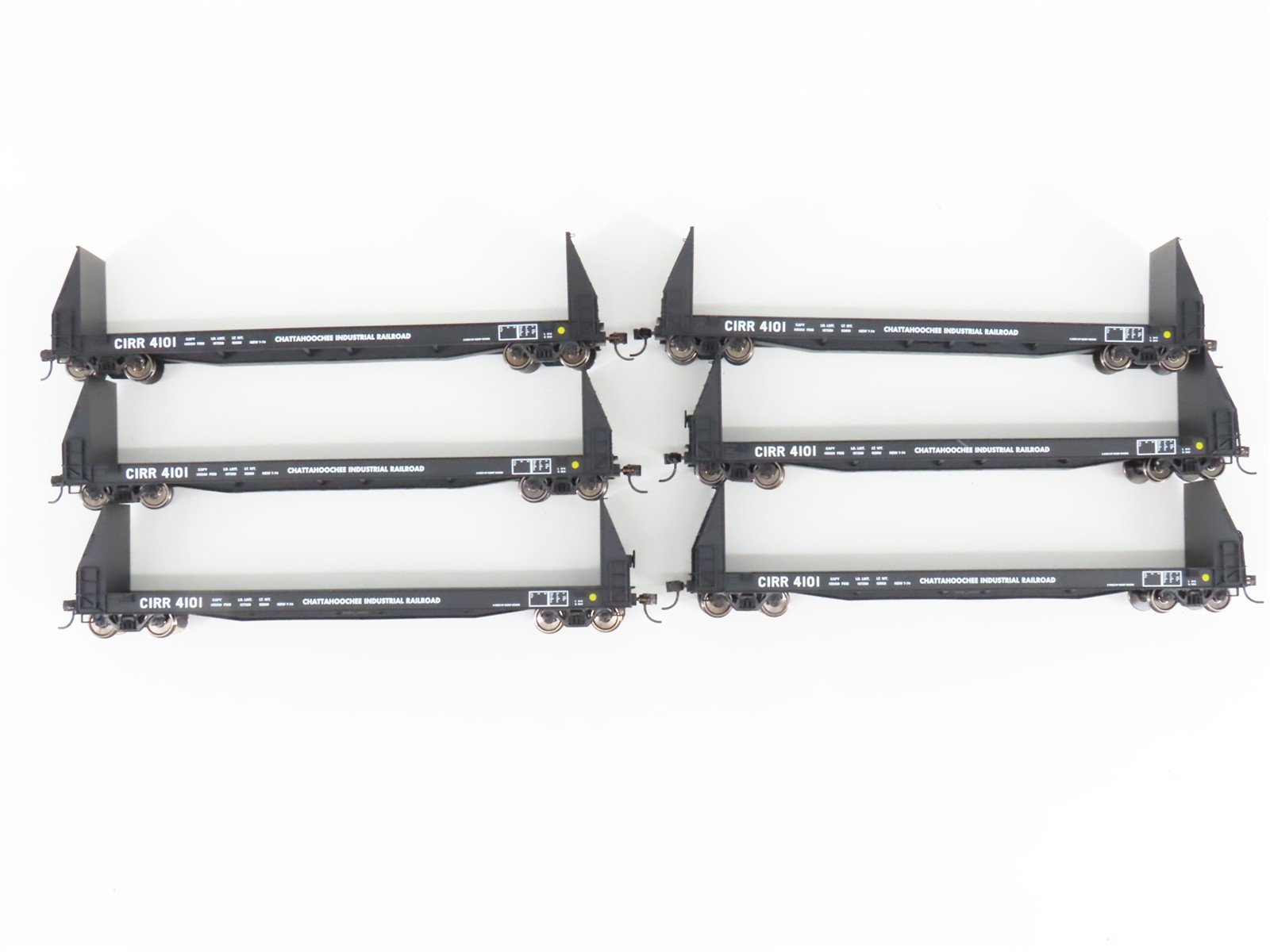 LOT Of 6 HO Walthers Proto 920-104503 CIRR Chattahoochee 50' Pulpwood Flatcars