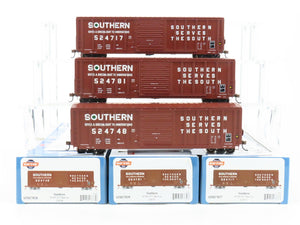 LOT of 3 HO Scale Athearn Roundhouse Southern 50' PS 5277 Boxcars