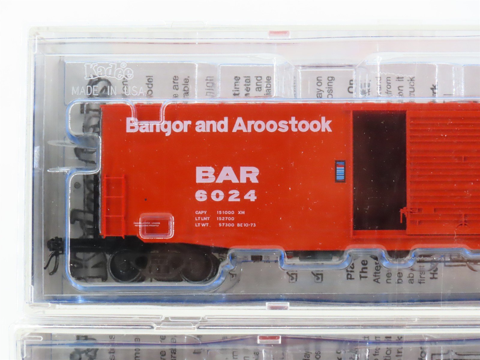 LOT of 4 HO Scale Kadee 6347 BAR Bangor & Aroostook 50' PS-1 Boxcars SEALED