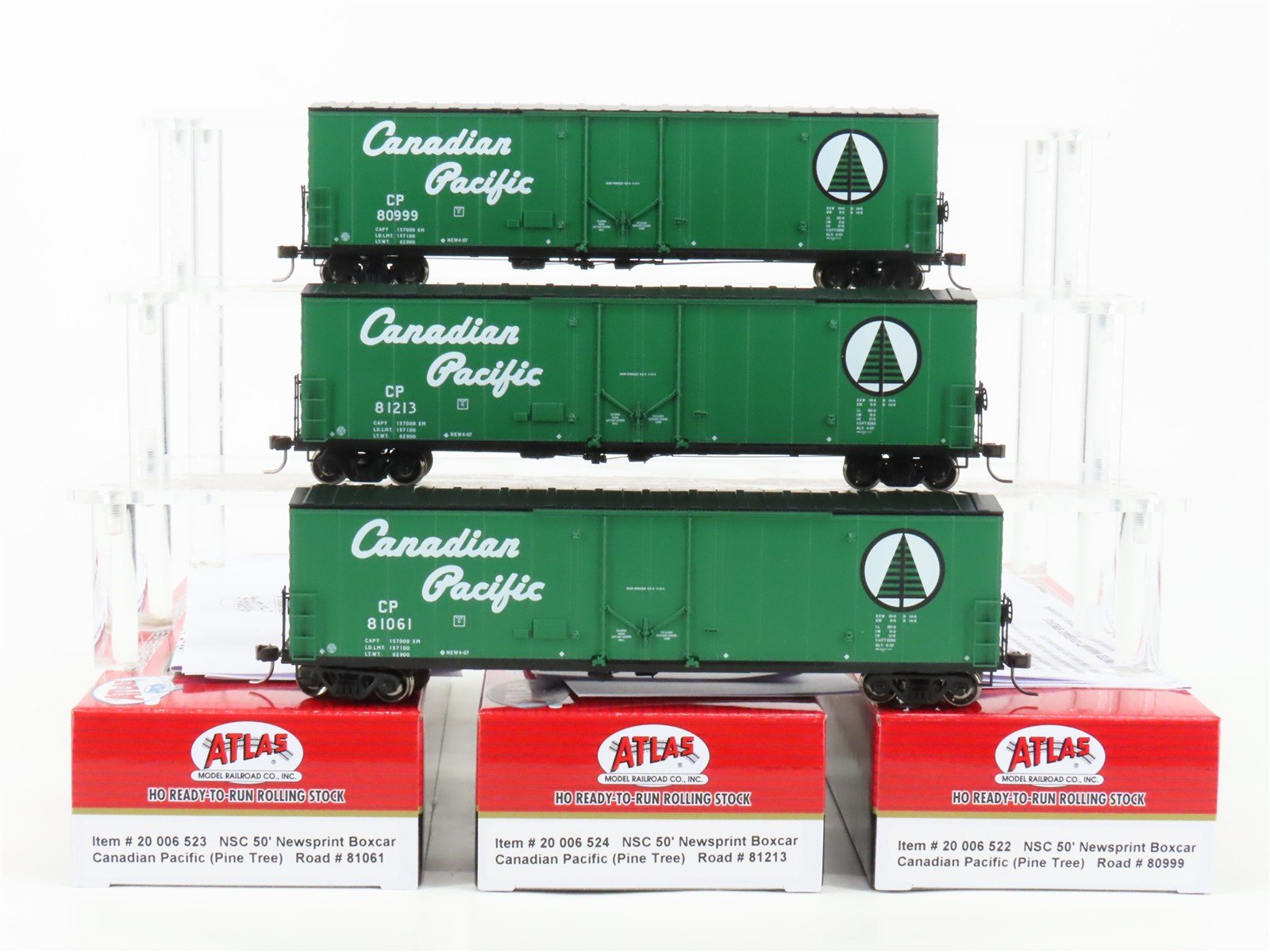 LOT of 3 HO Scale Atlas CP Canadian Pacific 