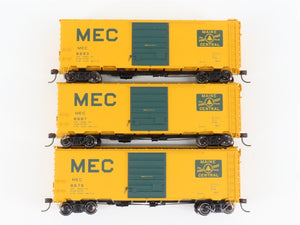 LOT of 3 HO Scale Atlas MEC Maine Central Pine Tree 40' Single Door Box Cars